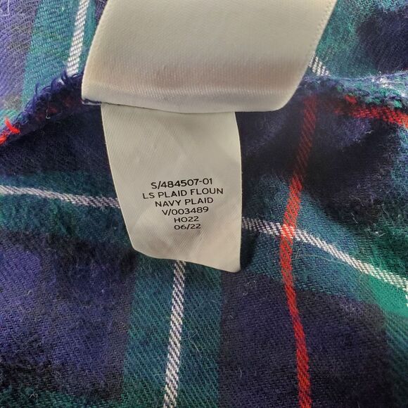 Gap Ruffle Hem Plaid Shirtdress Size L - Picture 14 of 14